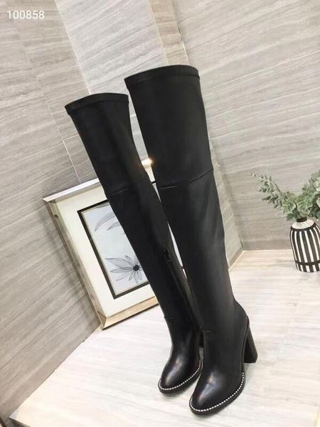 autumn winter rivet over the knee boots women genuine leather stretch boots black zipper square heel shoes new1
autumn winter rivet over the knee boots women genuine leather stretch boots black zipper square heel shoes new1