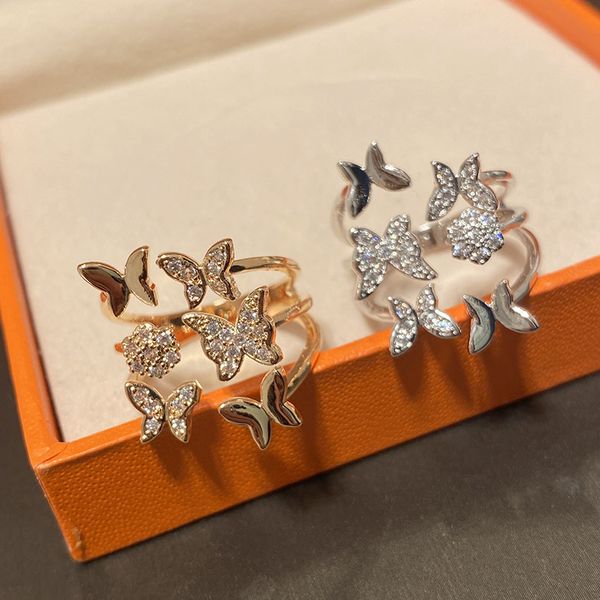 pretty diamond zirconia 3d butterfly rings fashion sparkling luxury designer multi layer ring for women girls gifts open adjustable, Silver
pretty diamond zirconia 3d butterfly rings fashion sparkling luxury designer multi layer ring for women girls gifts open adjustable, Silver