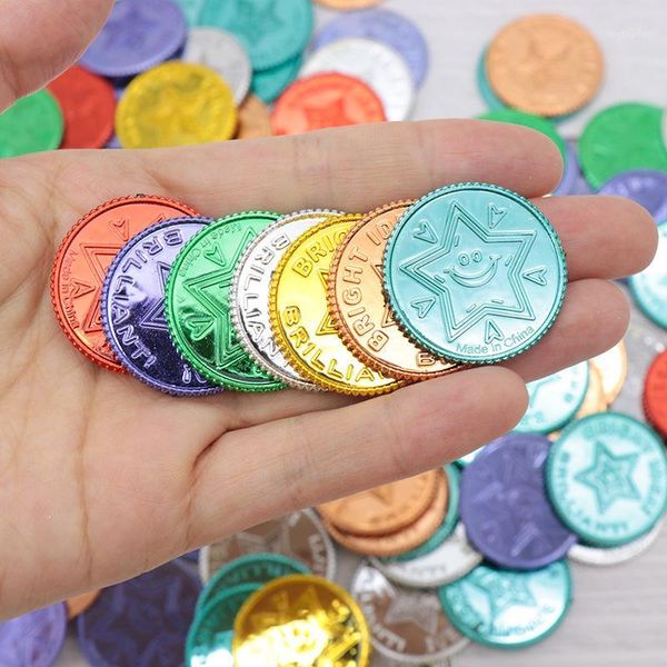 party favor 100pcs pirate gold coin seven color lucky wish plastic props christmas event game treasure coin1
party favor 100pcs pirate gold coin seven color lucky wish plastic props christmas event game treasure coin1