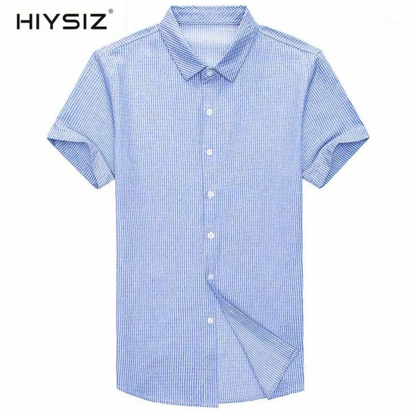 hiysiz men shirt spring summer short sleeve business casual shirts mens clothes fashion striped cotton camisa masculina h6016s1, White;black
hiysiz men shirt spring summer short sleeve business casual shirts mens clothes fashion striped cotton camisa masculina h6016s1, White;black