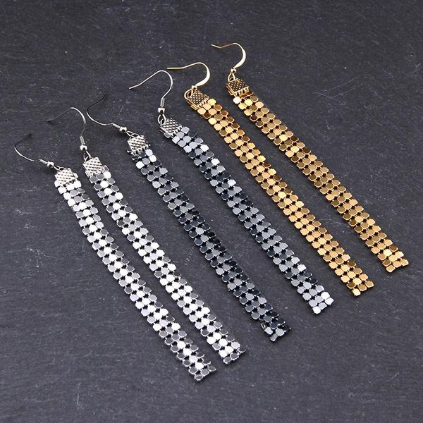 dangle & chandelier bohemian women gold black silver color metal sequins long tassel earrings hanging drop party ear jewelry ornaments gift
dangle & chandelier bohemian women gold black silver color metal sequins long tassel earrings hanging drop party ear jewelry ornaments gift