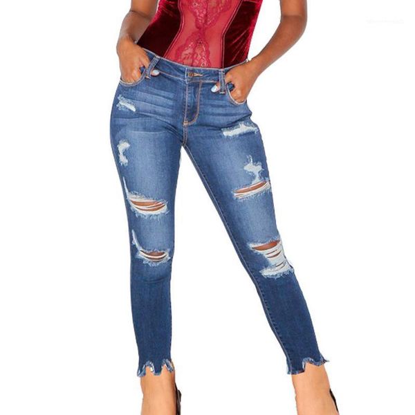 women's jeans women fashion high waist stretch hole leggings skinny slim fitness pants trousers ripped for vaqueros1, Blue
women's jeans women fashion high waist stretch hole leggings skinny slim fitness pants trousers ripped for vaqueros1, Blue