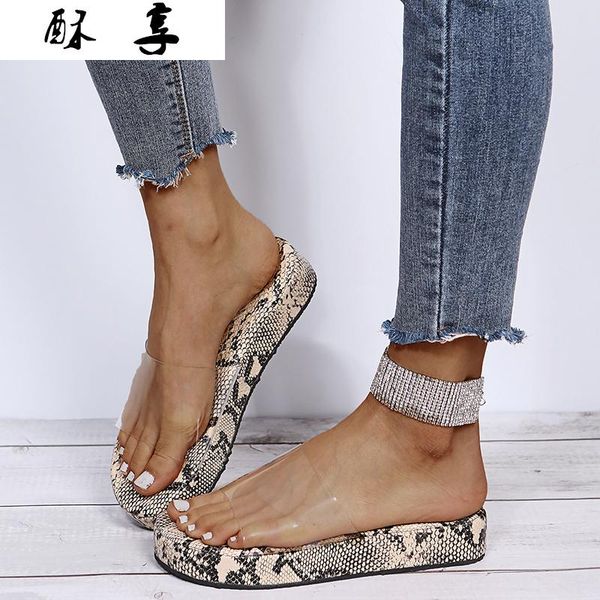 sandals 2021 summer snake pattern women casual fashionable and comfortable flat women's plus size platform shoes, Black
sandals 2021 summer snake pattern women casual fashionable and comfortable flat women's plus size platform shoes, Black
