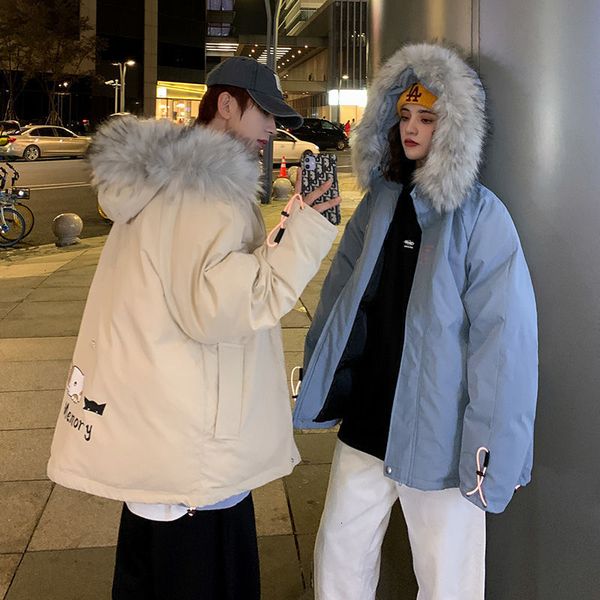 2021 Oversized Streetwear Men Casual Loose Winter New Couple's Coats Hooded Thicken Zipper Parkas Man Clothing R0ut, Black
2021 Oversized Streetwear Men Casual Loose Winter New Couple's Coats Hooded Thicken Zipper Parkas Man Clothing R0ut, Black