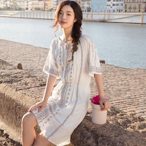 artistic long summer dress half sleeve printing womens dresses new style round collar slim fit ladies dress, Black;gray
artistic long summer dress half sleeve printing womens dresses new style round collar slim fit ladies dress, Black;gray