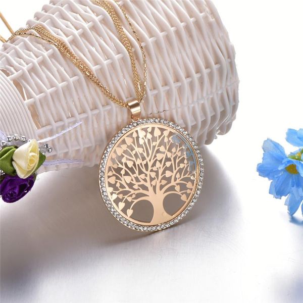 fashion gold & silver tree of life color long necklace for women vintage crystal multi-layer pendant necklace female jewelry
fashion gold & silver tree of life color long necklace for women vintage crystal multi-layer pendant necklace female jewelry