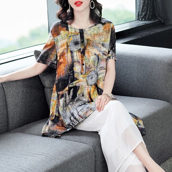 middle-aged wide leg pants and elderly moms suit 2020 summer new loose large size printed + wide leg pants two-piece suit hx9hv hx9h, Gray
middle-aged wide leg pants and elderly moms suit 2020 summer new loose large size printed + wide leg pants two-piece suit hx9hv hx9h, Gray