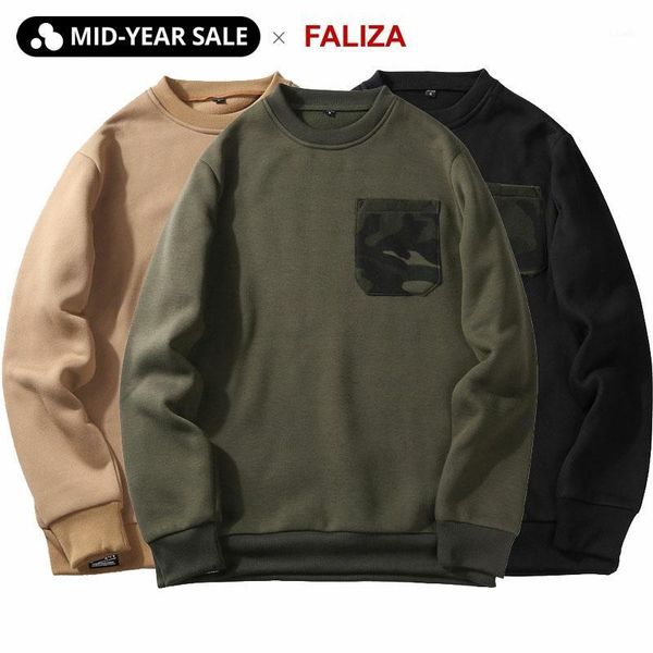 faliza hip hop casual men's sweatshirts men thick warm patchwork hoodies sweatshirts camouflage pocket o-neck sweatshirt wy101, Black
faliza hip hop casual men's sweatshirts men thick warm patchwork hoodies sweatshirts camouflage pocket o-neck sweatshirt wy101, Black