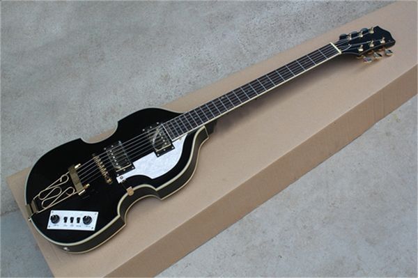 hofn 6 strings electric guitar hollow black body rosewood fretboard golden hardware lp pickups
hofn 6 strings electric guitar hollow black body rosewood fretboard golden hardware lp pickups