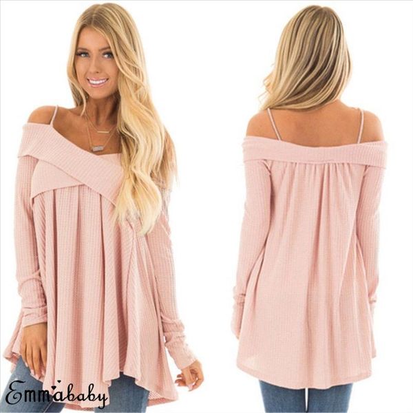 womens clothing plus s 5xl women off shoulder shirt long sleeve casual knitted blouse, White
womens clothing plus s 5xl women off shoulder shirt long sleeve casual knitted blouse, White