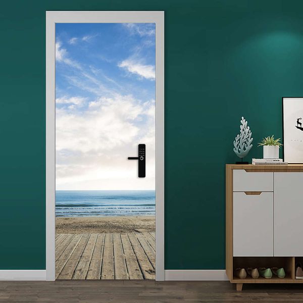 blue sky sea beach paste bedroom bathroom door self adhive removable pvc home decoration
blue sky sea beach paste bedroom bathroom door self adhive removable pvc home decoration