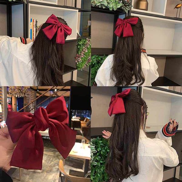 japanese silk big bow hair accessories hairpin cute girl spring net red headdress cross-border products, Silver
japanese silk big bow hair accessories hairpin cute girl spring net red headdress cross-border products, Silver