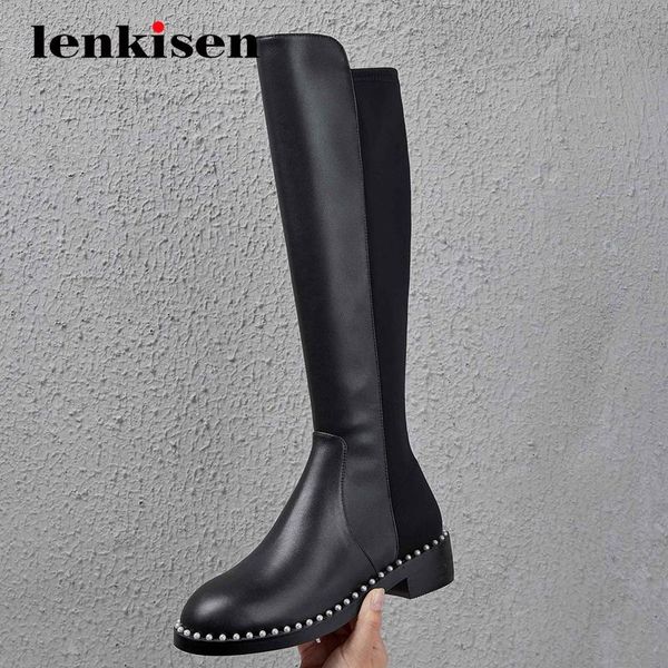 lenkisen новых конных сапоги реальных кожаные украшения жемчужного подиум современных круглый носок толстого мед пятки скользят по колену вы, Black
lenkisen новых конных сапоги реальных кожаные украшения жемчужного подиум современных круглый носок толстого мед пятки скользят по колену вы, Black