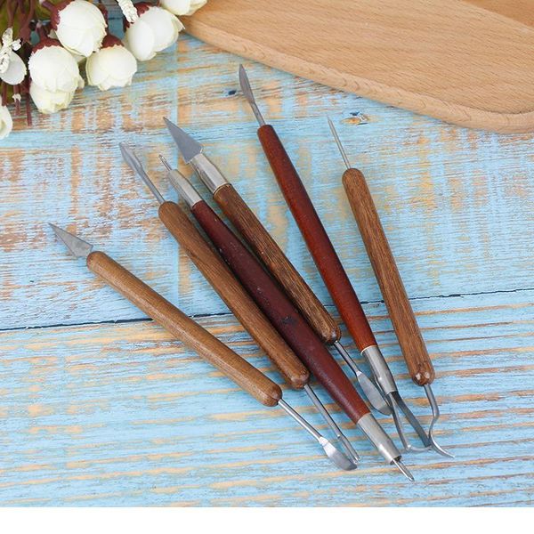6 pcs/set pottery ceramics tools polymer clay modeling tools wax carving sculpt tool 6 jlljyr
6 pcs/set pottery ceramics tools polymer clay modeling tools wax carving sculpt tool 6 jlljyr