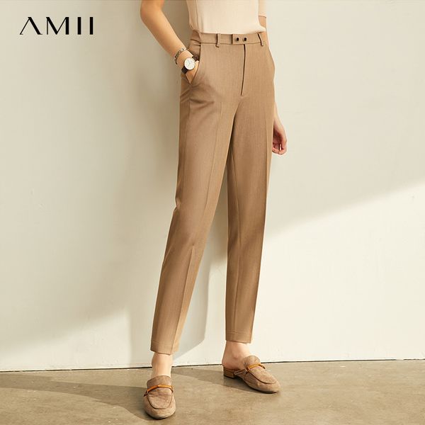 amii spring autumn pants office lady solid nine points loose female trousers high waist slim straight women suit pants 11960733 1017, Black;white
amii spring autumn pants office lady solid nine points loose female trousers high waist slim straight women suit pants 11960733 1017, Black;white