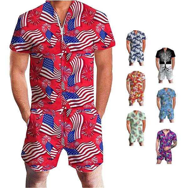 2020 new summer men beach casual floral print romper streetwear male leisure jumpsuit t-shirt shorts set for beach vacation 1022, Gray
2020 new summer men beach casual floral print romper streetwear male leisure jumpsuit t-shirt shorts set for beach vacation 1022, Gray