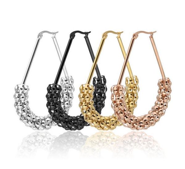 hoop & huggie fashion triangle pearl corn chain type big earring titanium stainless steel black gold rose 10pair/lot, Golden;silver
hoop & huggie fashion triangle pearl corn chain type big earring titanium stainless steel black gold rose 10pair/lot, Golden;silver
