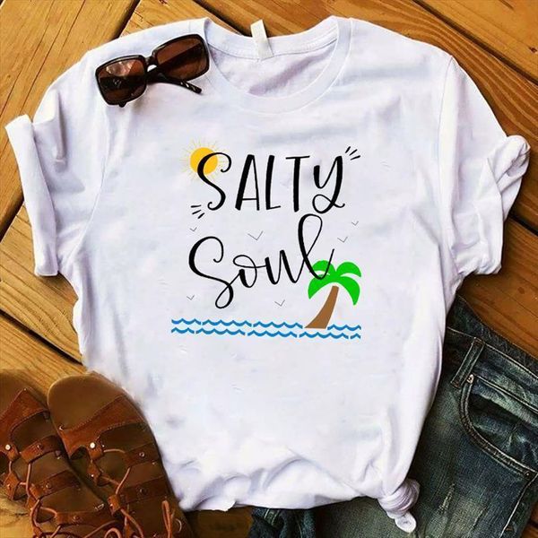 women lady t shirt tropical vibes printed tshirt ladies short sleeve loose tee shirt women female clothes graphic t-shirt, White
women lady t shirt tropical vibes printed tshirt ladies short sleeve loose tee shirt women female clothes graphic t-shirt, White
