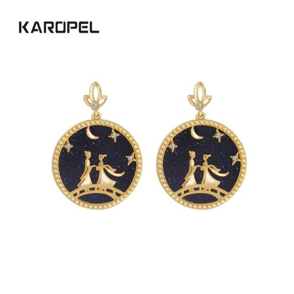 karopel creative china famous myth love earings for couples for valentine's day present, Golden;silver 
karopel creative china famous myth love earings for couples for valentine's day present, Golden;silver