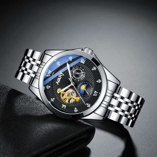 man, tiktok, nary/, business mechanical casual, watch, sun, moon, star dial automaton watch, Slivery;brown
man, tiktok, nary/, business mechanical casual, watch, sun, moon, star dial automaton watch, Slivery;brown