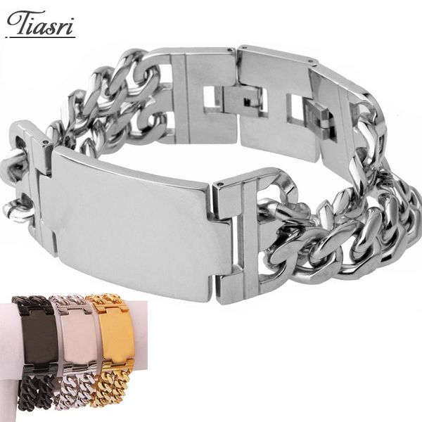 link, chain tiasri punk hip-hop accessories attractive man bracelet black gold silver color stainless steel jewelry holiday gift wholesale
link, chain tiasri punk hip-hop accessories attractive man bracelet black gold silver color stainless steel jewelry holiday gift wholesale