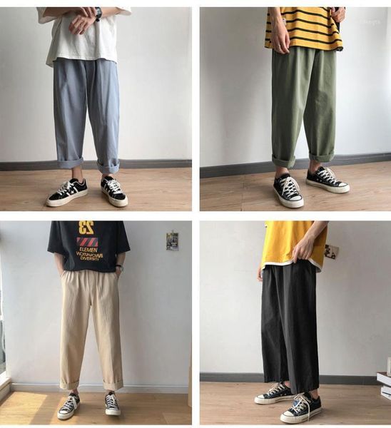 men japanese straight pants 2020 men's fashion loose wide leg pants hip hop style 4 colors cargo trousers plus size s-3xl t121, Black
men japanese straight pants 2020 men's fashion loose wide leg pants hip hop style 4 colors cargo trousers plus size s-3xl t121, Black