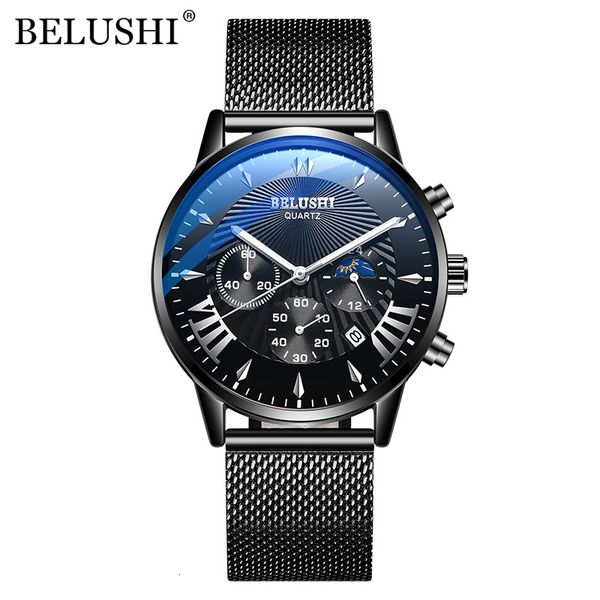 belushi brand men's sports chronograph quartz watch men's steel mesh waterproof and shockproof date business watch, Silver
belushi brand men's sports chronograph quartz watch men's steel mesh waterproof and shockproof date business watch, Silver
