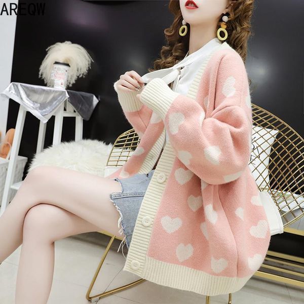 knitted cardigan women's fairy spring new korean-style loose sweet oversized sweater coat 201130, White;black
knitted cardigan women's fairy spring new korean-style loose sweet oversized sweater coat 201130, White;black