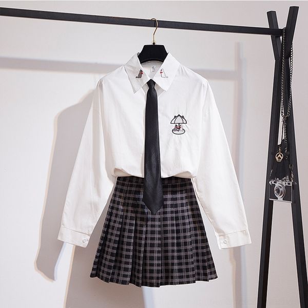 t3nal style suit women's short autumn new korean style young short skirt shirt shirtjk uniform shirt 2020 x two-piece set internet cele, Gray
t3nal style suit women's short autumn new korean style young short skirt shirt shirtjk uniform shirt 2020 x two-piece set internet cele, Gray