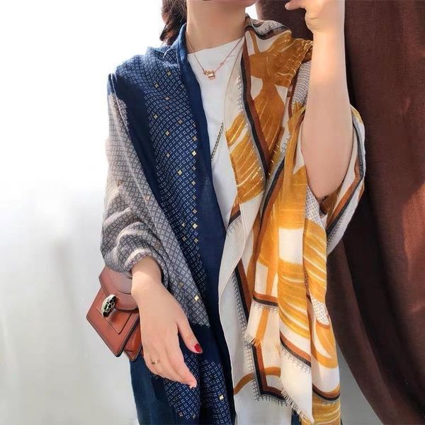 silk scarf cotton scarf women's spring and autumn korean version all kinds of floral and gold stamping summer long tourism shawl sqcspo, Blue;gray
silk scarf cotton scarf women's spring and autumn korean version all kinds of floral and gold stamping summer long tourism shawl sqcspo, Blue;gray