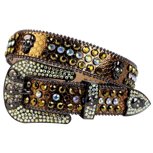 western cowboy bling crystal ab&gold swarovski crystal belt gold snakeskin leather rhinestone belt removable buckle for men, Black;brown
western cowboy bling crystal ab&gold swarovski crystal belt gold snakeskin leather rhinestone belt removable buckle for men, Black;brown