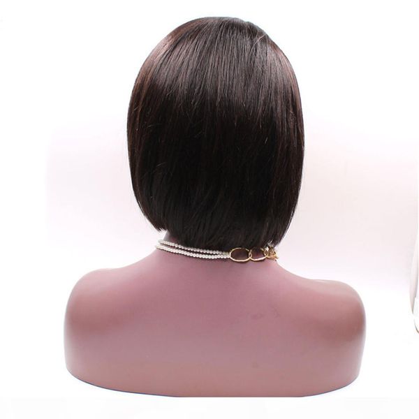 human hair short bob 08" front lace wig 100% remy vrigin short natural color woman brazilian hair with baby hair malaysian, Black;brown
human hair short bob 08" front lace wig 100% remy vrigin short natural color woman brazilian hair with baby hair malaysian, Black;brown