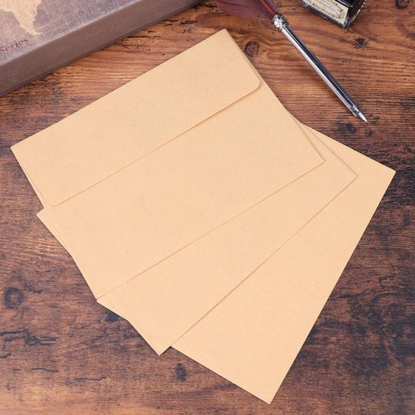 50 pcs non-printed yellow kraft paper envelope plain color blank retro envelope invitations postcard for writing letter
50 pcs non-printed yellow kraft paper envelope plain color blank retro envelope invitations postcard for writing letter