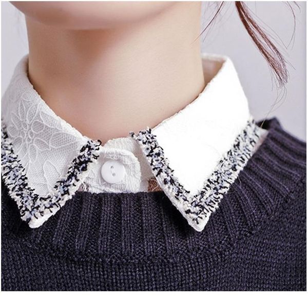 crochet lace half shirt lapel fake collar embroidery floral necklace choker croc jllbei, Blue;red
crochet lace half shirt lapel fake collar embroidery floral necklace choker croc jllbei, Blue;red
