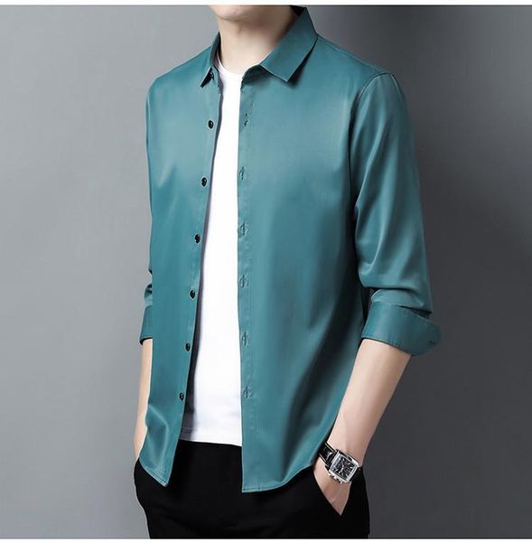 soft silk long sleeve shirts for mens light green mens satin shirts big size wide purple smooth plain broad cozy blouses, White;black
soft silk long sleeve shirts for mens light green mens satin shirts big size wide purple smooth plain broad cozy blouses, White;black