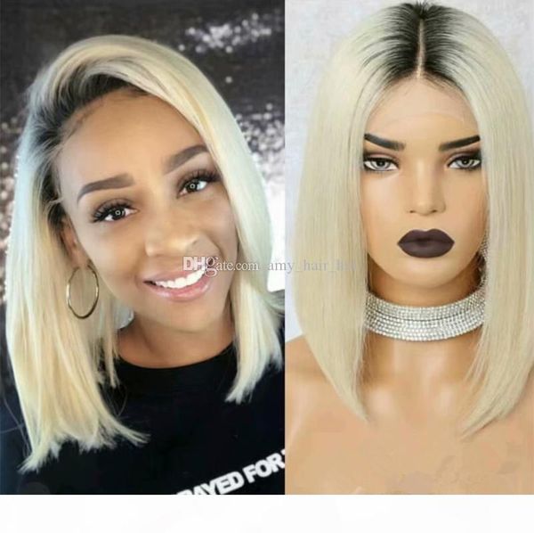 full lace human hair wig short bob blonde color ombre 613 brazilian virgin hair 150% density pre plucked lace front wig, Black;brown
full lace human hair wig short bob blonde color ombre 613 brazilian virgin hair 150% density pre plucked lace front wig, Black;brown