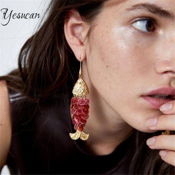 dangle & chandelier creative shell scales earrings trendy long red exquisite fish tassel piercing jewelry brincos gift1, Silver
dangle & chandelier creative shell scales earrings trendy long red exquisite fish tassel piercing jewelry brincos gift1, Silver