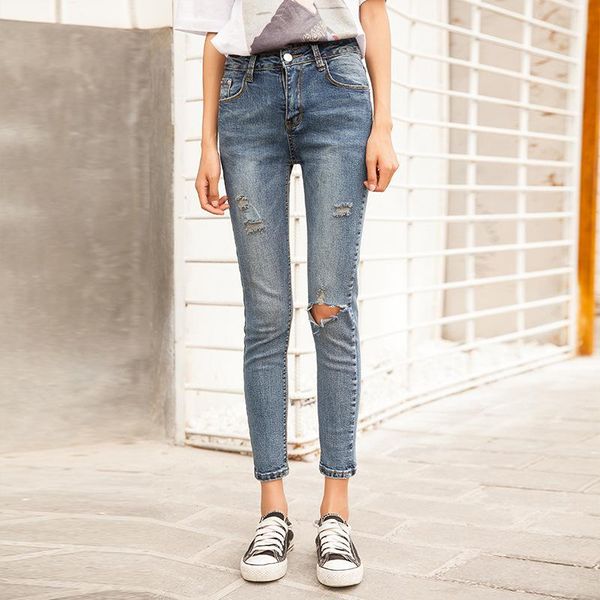 women's jeans qcqbi hole ankle- length high waist women blue casual skinny denim pencil fashion ripped pants
women's jeans qcqbi hole ankle- length high waist women blue casual skinny denim pencil fashion ripped pants