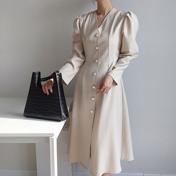 2021 new elegant women autumn long sleeve korean ol style wrap v-neck high waist single breasted o3s9, Black;gray
2021 new elegant women autumn long sleeve korean ol style wrap v-neck high waist single breasted o3s9, Black;gray