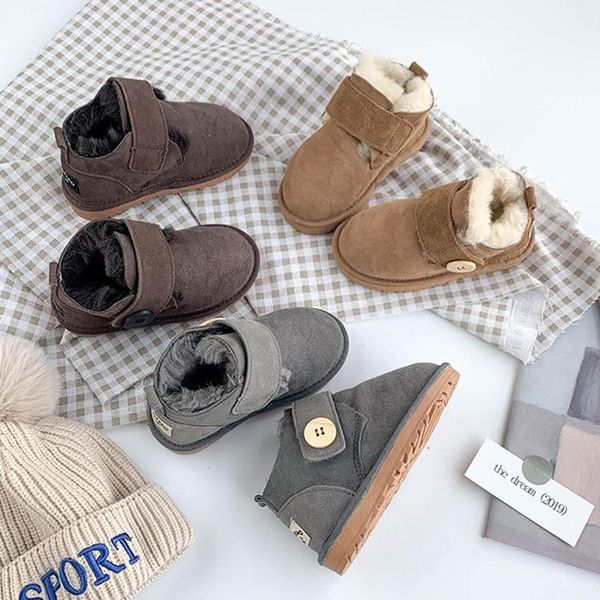 2020 new boutique kids winter snow boots children sheep leather and natural real sheep fur shoes girls boys snow wear warm boots, Black;grey
2020 new boutique kids winter snow boots children sheep leather and natural real sheep fur shoes girls boys snow wear warm boots, Black;grey