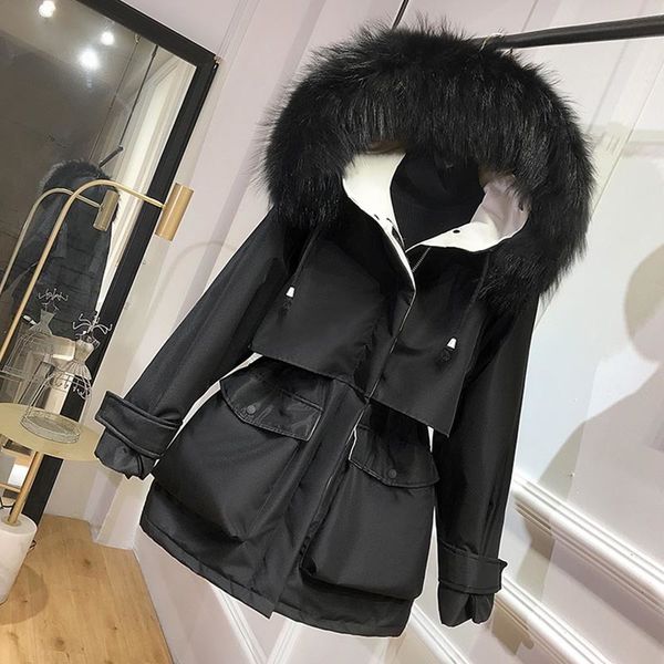 fitaylor white duck down parkas winter jacket women warm real natural fur coat female hooded sash tie up loose snow oversize 201203, Black
fitaylor white duck down parkas winter jacket women warm real natural fur coat female hooded sash tie up loose snow oversize 201203, Black