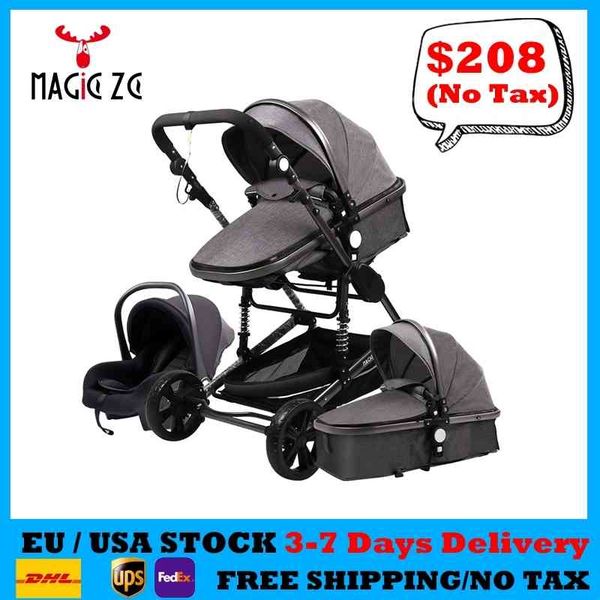 luxury baby stroller 3 in 1 portable travel carriage folding prams aluminum frame high landscape car for newborn
luxury baby stroller 3 in 1 portable travel carriage folding prams aluminum frame high landscape car for newborn