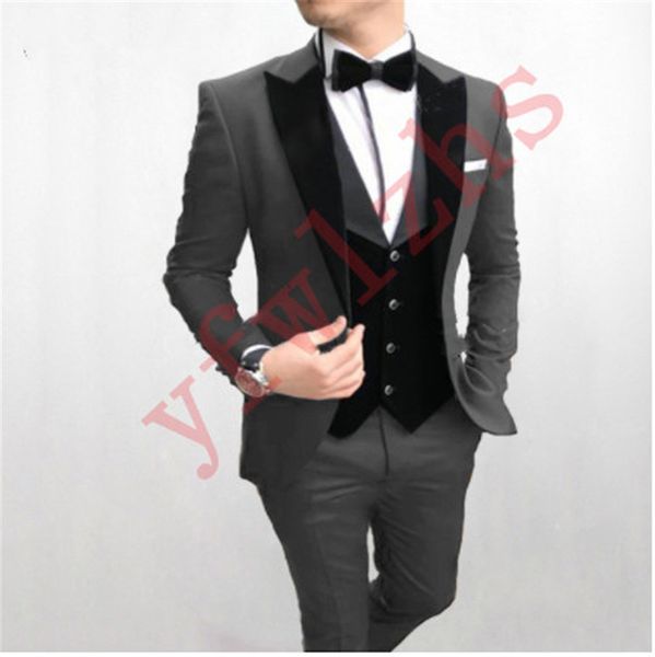 classic wedding tuxedos peak lapel slim fit suits for men groomsmen suit three pieces prom formal suits (jacket+pants+vest+tie) w232, Black;gray
classic wedding tuxedos peak lapel slim fit suits for men groomsmen suit three pieces prom formal suits (jacket+pants+vest+tie) w232, Black;gray