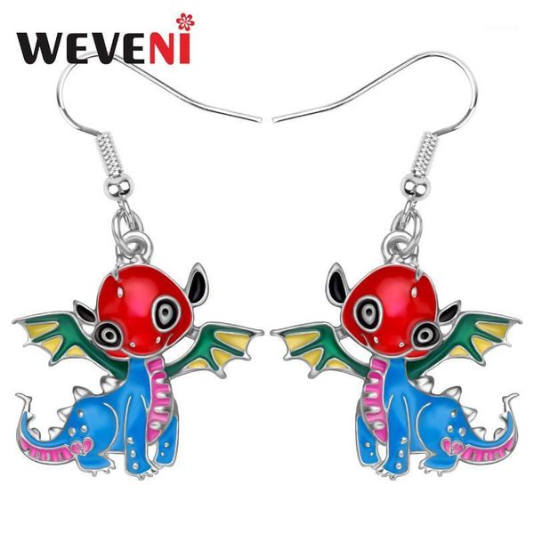 dangle & chandelier weveni enamel alloy flying dinosaur dragon earrings sweet big animal drop jewelry for women girls gift accessories1, Silver
dangle & chandelier weveni enamel alloy flying dinosaur dragon earrings sweet big animal drop jewelry for women girls gift accessories1, Silver