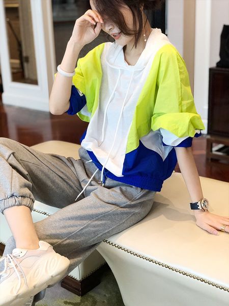 fanlisi contrast color hooded sweater women's loose large pullover thin 2020 new autumn clothing pullover short coat short coat odqbi o, Black
fanlisi contrast color hooded sweater women's loose large pullover thin 2020 new autumn clothing pullover short coat short coat odqbi o, Black