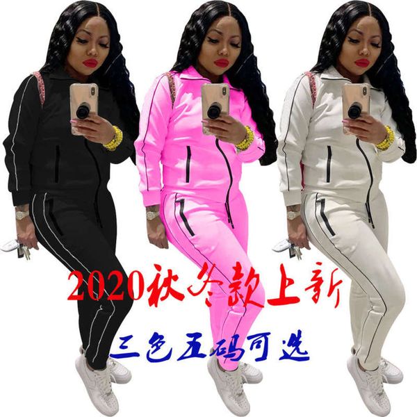 fashion y3564 women's zipper sports stitching casual autumn and winter suit, Gray
fashion y3564 women's zipper sports stitching casual autumn and winter suit, Gray