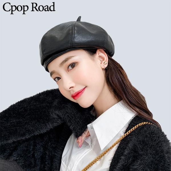 cpop 4 colors pu leather berets new fashion pure colors hats winter simple personality elegant women hat girl gift, Blue;gray
cpop 4 colors pu leather berets new fashion pure colors hats winter simple personality elegant women hat girl gift, Blue;gray