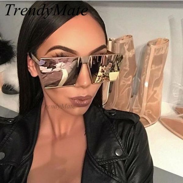 sunglasses trendymate fashion brand designer square flat sun glasses mirror women men hip hop rose gold lady male rock 099t, White;black
sunglasses trendymate fashion brand designer square flat sun glasses mirror women men hip hop rose gold lady male rock 099t, White;black