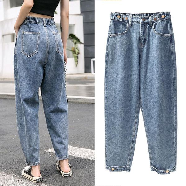 2020 autumn winter boyfriend jeans for women high waist mom jeans plus size mom feminino harem denim pants -5xl loose trousers, Blue
2020 autumn winter boyfriend jeans for women high waist mom jeans plus size mom feminino harem denim pants -5xl loose trousers, Blue