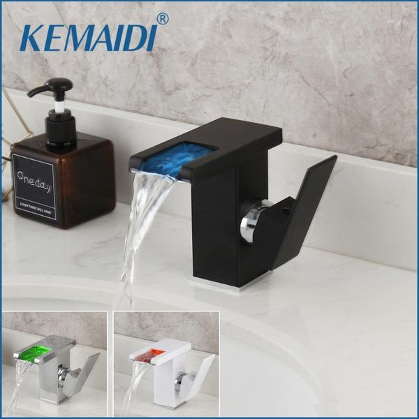 bathroom sink faucets kemaidi led waterfall basin faucet wash mixer tap black deck mount solid brass water power 3 color1
bathroom sink faucets kemaidi led waterfall basin faucet wash mixer tap black deck mount solid brass water power 3 color1